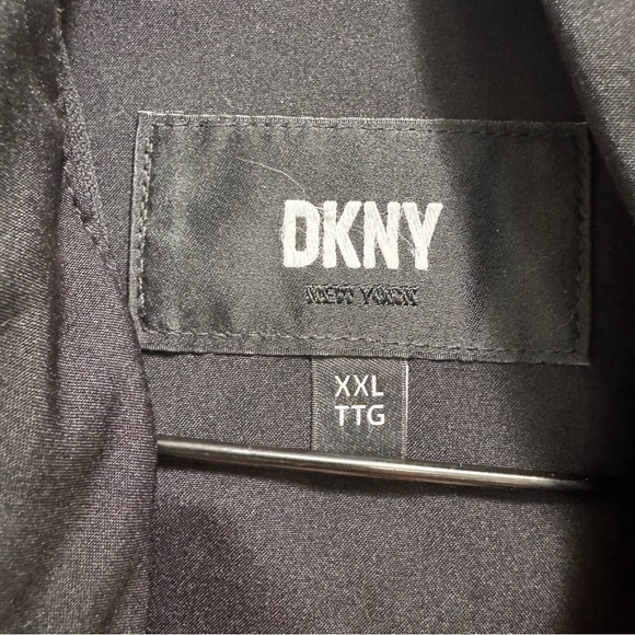 DKNY Black Hooded Jacket Full Zip Size XXL - Picture 10 of 14